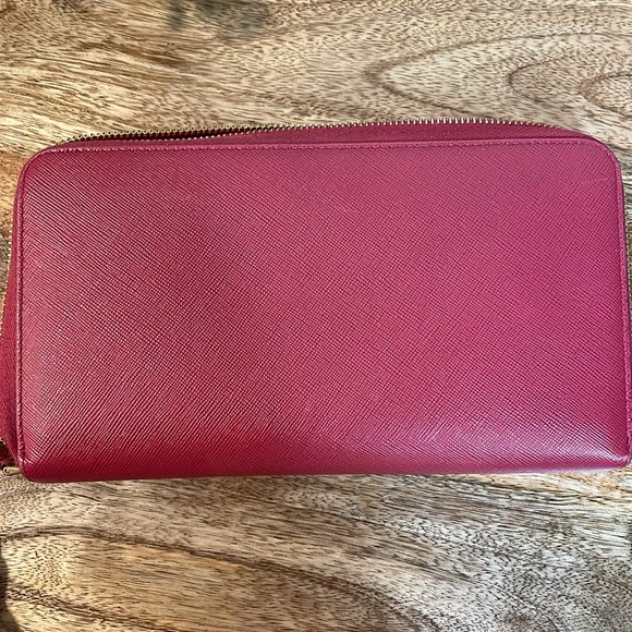 Pink Prada Saffiano Leather Organizer - Picture 11 of 12